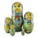 Nesting Dolls 7.8 5 Piece, Blue Snow Maiden Fairytale Set Russian Matryoshka