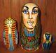 Nesting Dolls Matryoshka Russian 3 Gold Ancient Egypt Gods Goddesses Matt
