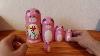 Nesting Dolls Pink Pig Matryoshka Pink Pig Russian Doll Pink Pig
