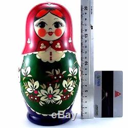 Nesting Dolls Russian Matryoshka Babushka Stacking Wooden Toys for Kids set 11