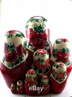 Nesting Dolls Russian Matryoshka Traditional Babushka Stacking Wooden New set 10