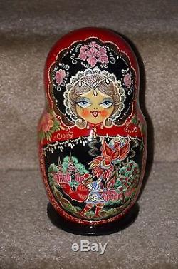 Nesting Dolls The Firebird 10 pcs Russian Matryoshka Stacking Doll