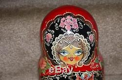 Nesting Dolls The Firebird 10 pcs Russian Matryoshka Stacking Doll