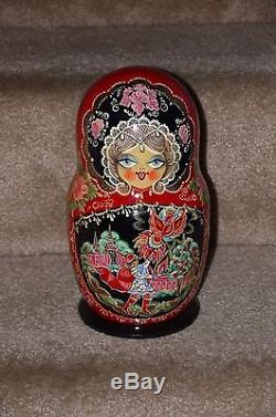 Nesting Dolls The Firebird 10 pcs Russian Matryoshka Stacking Doll