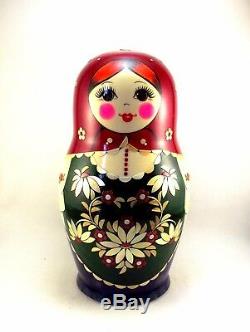 Nesting Dolls set 12 pcs Russian Matryoshka Babushka Stacking Wooden Toys New