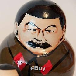Nesting doll Lenin and other Russian Political Leaders matryoshka dolls m1022