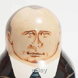 Nesting doll Putin and other Russian Political Leaders matryoshka dolls 470p