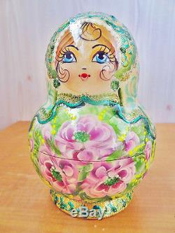 Nesting doll russian matryoshka dolls babushka Spring handmade m961