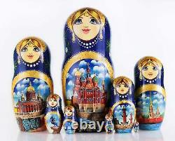 Nesting dolls Matryoshka dolls 8 pieces Saint-Petersburg Russian nesting dolls