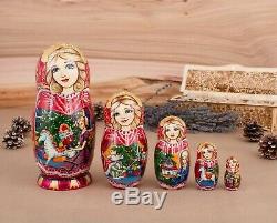 Nesting dolls, Russian doll, Russian Matryoshka, Nutcracker, Christmas gift