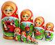 Nesting Dolls Summer 10pcs/10 Handmade Collectible Russian Matryoshk M323