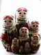 Nesting Dolls Set 10 Pcs Russian Matryoshka Babushka Stacking Wooden New Toys