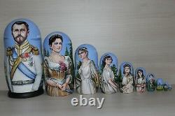 New exclusive 10 in 1 Nesting Dolls Russian Russia Matryoshka Royal family