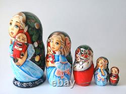 Nutcracker. Nesting Doll. Set of 5. (Russian Collection Sacramento) Sale