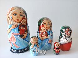 Nutcracker. Nesting Doll. Set of 5. (Russian Collection Sacramento) Sale