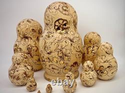 OOAK Russian Nesting Doll Matryoshka Morozko Father Frost Snow Maiden Solovyova