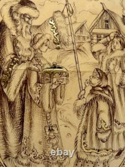 OOAK Russian Nesting Doll Matryoshka Morozko Father Frost Snow Maiden Solovyova