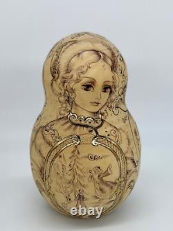 OOAK Russian Nesting Doll Matryoshka Morozko Father Frost Snow Maiden Solovyova