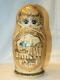 Old Matryoshka Russian Nesting Dolls, Pyrography, Ceprueb Nocag, Sergiev Posad