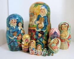 One of a kind Hand Painted Russian Nesting Doll The Nutcracker by Smirnova