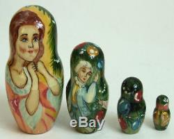One of a kind Hand Painted Russian Nesting Doll The Nutcracker by Smirnova