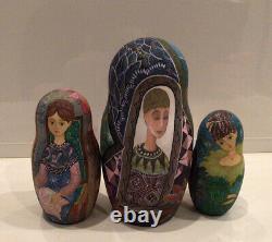 Ooak Russian 10 Nest. Doll Expectation By Stepan Goryachy Collectors 95