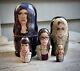 Orphan Black (bbc America) Wood Russian Nesting Dolls Set Of 5 Cloneclub