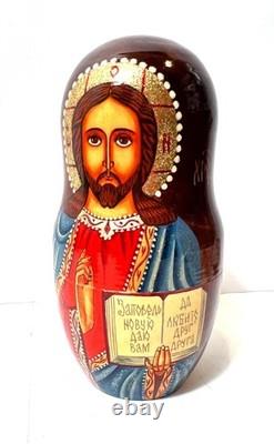 Our Lady of Kazan Russian Matryoshka Orthodox Religious Icons 7 Nesting Dolls