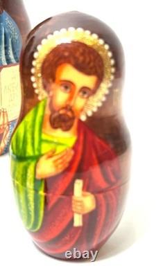 Our Lady of Kazan Russian Matryoshka Orthodox Religious Icons 7 Nesting Dolls
