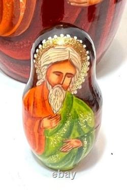 Our Lady of Kazan Russian Matryoshka Orthodox Religious Icons 7 Nesting Dolls
