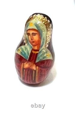 Our Lady of Kazan Russian Matryoshka Orthodox Religious Icons 7 Nesting Dolls