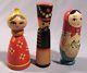 Perfume Bottle Vintage Soviet Russian Old Wood Doll Matryoshka Nesting Kit