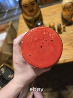 Peter The Great vintage russian nesting dolls 7 Pc Set Moscowrare Hand Painted