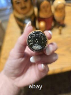 Peter The Great vintage russian nesting dolls 7 Pc Set Moscowrare Hand Painted