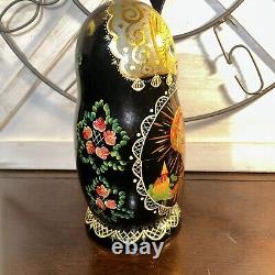 Phoenix Firebird Russian Matryoshka 10 Pce Fairytale Nesting Doll SignedNesting