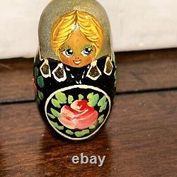 Phoenix Firebird Russian Matryoshka 10 Pce Fairytale Nesting Doll SignedNesting