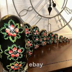 Phoenix Firebird Russian Matryoshka 10 Pce Fairytale Nesting Doll SignedNesting