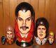 Queen Freddie Mercury Babushka Nesting Doll Brian May John Deacon Roger Taylor 5