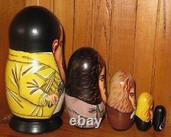QUEEN Freddie Mercury Brian May John Deacon Roger Taylor Babushka nesting dolls