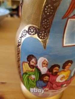 RARE EUC Sergiev Posad Signed Russian Matryoshka Nesting Dolls 7 pcs Last Supper