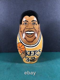 RARE Matryoshka 6 Tall Russian Nesting Dolls USA Basketball Dream Team