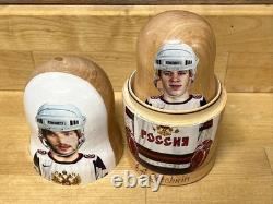 RARE Team Russia Nesting Dolls 5 Pc. Olympic Hockey? Alex Ovechkin, Etc