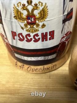 RARE Team Russia Nesting Dolls 5 Pc. Olympic Hockey? Alex Ovechkin, Etc