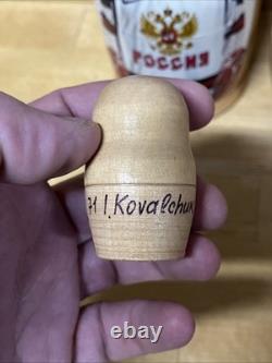 RARE Team Russia Nesting Dolls 5 Pc. Olympic Hockey? Alex Ovechkin, Etc