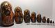 Russian 9-piece Religious Icon Matryoshka Gold Leaf Nesting Dolls (11 In.)