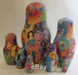 Russian Museum Quality Nesting Dollfall Memories 7pc Perminova- Goryachy 9