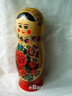 RUSSIA USSR russian nesting doll BOTTLE HOLDER woman Rare