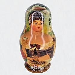 Rare Exquisite Fine Art Russian Nesting Dolls Matryoshka Artist Signed Titled