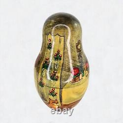 Rare Exquisite Fine Art Russian Nesting Dolls Matryoshka Artist Signed Titled