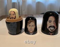 Rare Foo Fighters Nesting Eggs Russian Dolls Display Includes Taylor